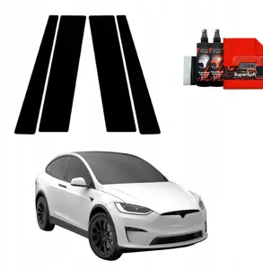 Paint protection film GrizzGlass BodyShield for Tesla Model X (2021–2025) black — 4-in-1 kit