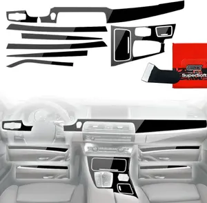 Interior film GrizzGlass PianoSkin Glossy for BMW 5 Series F10 (2012–2017) 8-in-1