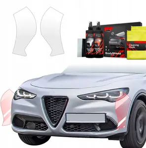 Aizmugures bampera aizsargplēve GrizzGlass BodyShield priekš Alfa Romeo Stelvio (2023–2025) 2‑1