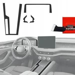 Interior Protective Film GrizzGlass PianoSkin Matte for Skoda Superb 4 (2024–2025) [4-in-1]