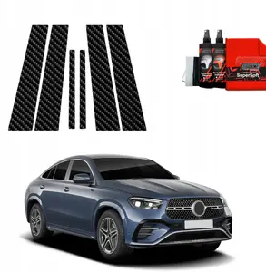 Stieņa plēve GrizzGlass BodyShield Mercedes GLE 450d (2023–2025) — oglekļa izskata aizsargplēve 6‑1
