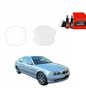 Protective film GrizzGlass BodyShield for BMW 3 Series E46 Coupe Pre-LCI 1999–2002 — door handle area protection, 2-in-1 set