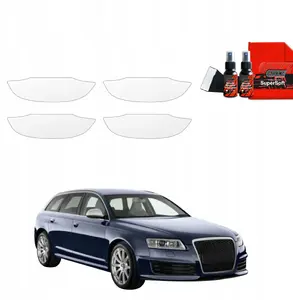 Protective Door Handle Film GrizzGlass BodyShield for Audi A6 C6 Avant Facelifting 2008–2011 set 4 pieces