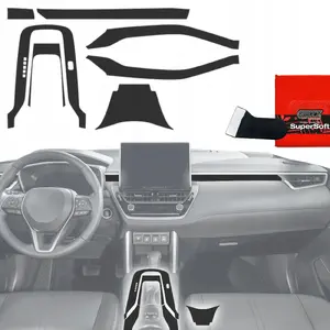 Protective interior film GrizzGlass PianoSkin Matte for Toyota Corolla Cross (2019–2025) set 7-in-1