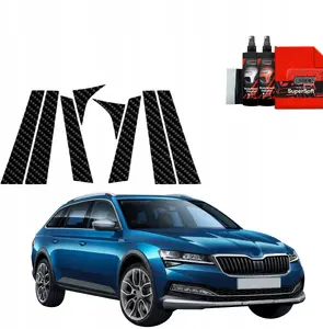 Oglekļa stila plēve uz statņiem GrizzGlass BodyShield priekš Skoda Superb 3 Combi (2019–2023), komplekts 8-in-1