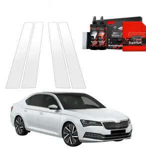 Protective pillar film GrizzGlass BodyShield for Skoda Superb III Liftback (2019–2023) set 4 pieces