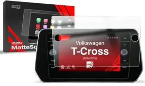 Protective matte screen film GrizzGlass for Volkswagen T‑Cross Discover Media (2024–2025)