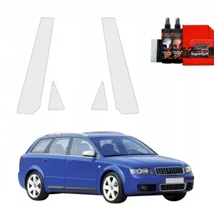 Protective pillar film GrizzGlass BodyShield for Audi A4 B6 Avant (2000–2006) — set for 4 pillars