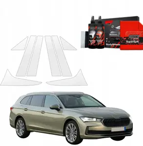 Protective pillar film GrizzGlass BodyShield for Škoda Superb 4 Combi (2024–2025) 8-piece set