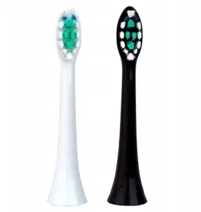 Replacement Toothbrush Heads No name ACC 074 for DTS201/DTS511/DTS601/DTS701/DTS711 (4 white + 4 black)