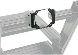 Asetek Front Mount Podium Brackets, black, 70 mm hole spacing