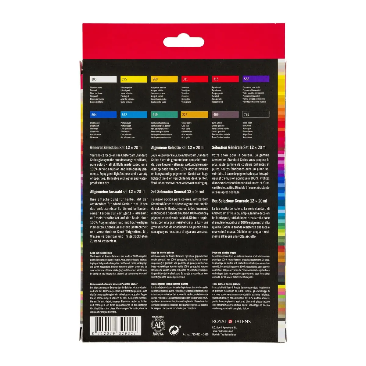 Talens Amsterdam acrylic paint 20 ml tube Photo 2