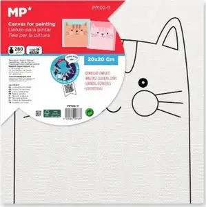 Canvas for painting TEKA 20 x 20 cm – square artist canvas (623331)
