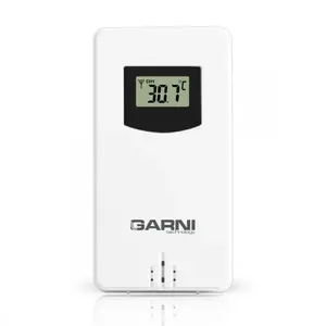 Āra temperatūras sensors Garni GARNI029 balts, LCD displejs, -40–70°C, 433.95 MHz, barošanai baterija