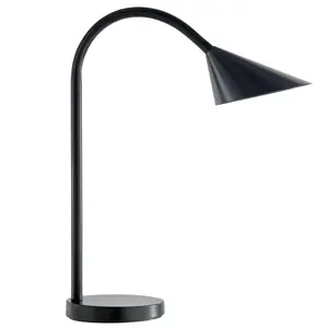 Настольная лампа Staples Unilux 400077402 — 4 Вт LED, 3500 K, высота 450 мм, чёрная