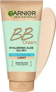 BB Cream GARNIER Hyaluronic Aloe All-In-1 — moisturizing BB cream for combination and oily skin, shade Light, 50 ml