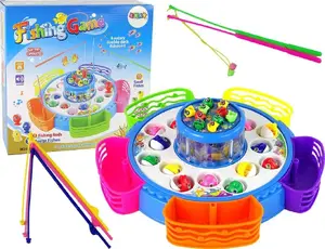 Board Game LEANToys 15579 Fishing Game Colorful — children's dexterity fishing set