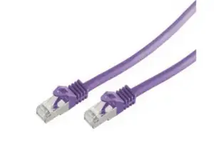 Экранированный сетевой кабель Cat7 Eigenbrand BS75517-V, S/FTP (S‑STP), RJ‑45—RJ‑45, 7,5 м, фиолетовый