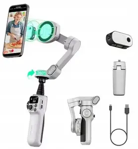 3‑Axis Smartphone Gimbal Stabilizer with MagSafe Mount and LED Light, Model SB10738