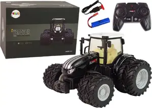 Remote Control Tractor LEANToys model 13344, 2.4 GHz, black, metal body