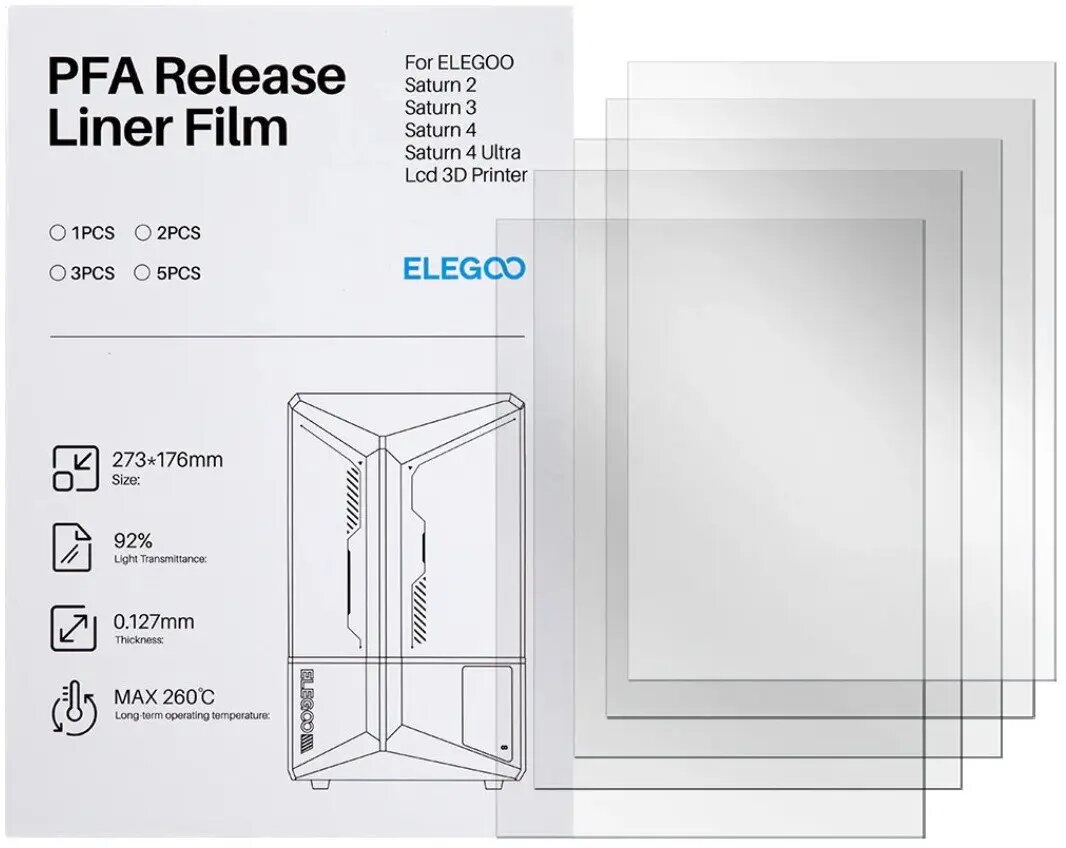 PFA plēve 3D printeriem Phrozen —