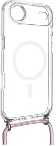 FIXED MagPure hanging phone case with pink lanyard for Apple iPhone Air