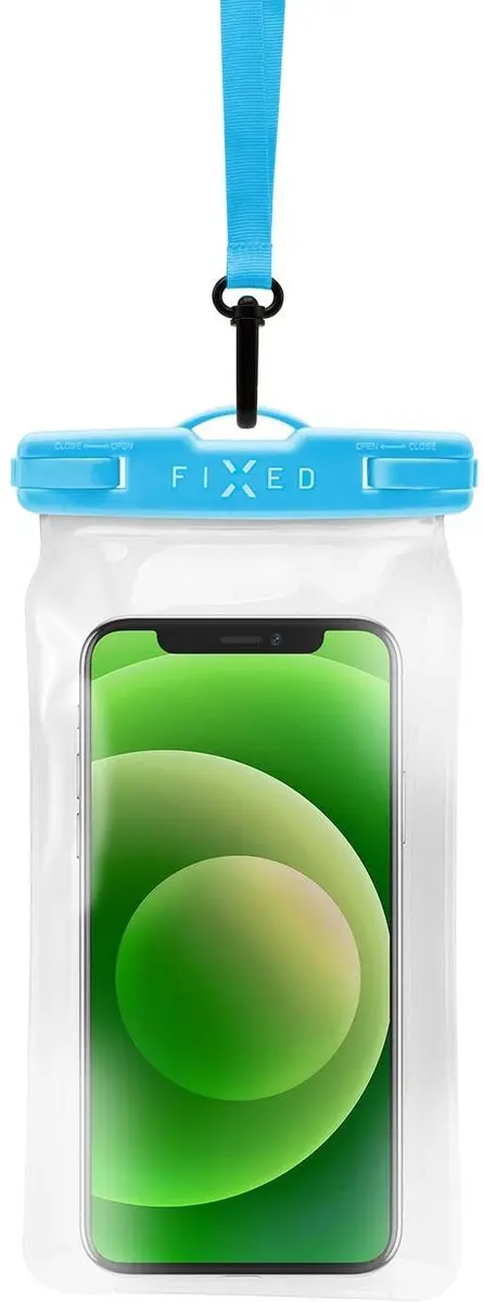 Ūdensizturīgs peldams telefona maciņš FIXED FIXFLT-BL
