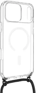 Protective MagPure Neck Case FIXED for Apple iPhone 17 Pro Max — black, magnetic neck strap compatible