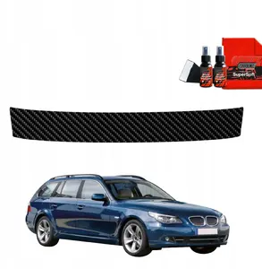 Bagāžnieka sliekšņa aizsargplēve GrizzGlass BodyShield priekš BMW 5 Series E61 Touring LCI (2007–2010) — oglekļa raksts