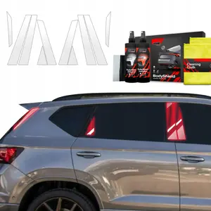 Aizsargplēve uz statņiem GrizzGlass BodyShield priekš Cupra Ateca 2020–2025, komplekts 8 statņiem (8‑1)