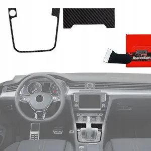 Interior protective film GrizzGlass PianoSkin Matte for Volkswagen Passat B8 Alltrack (2014–2023) — 2-in-1