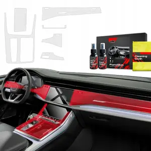 Protective Matte Interior Film GrizzGlass PianoSkin for Audi RSQ8 (2018–2024) 6-in-1
