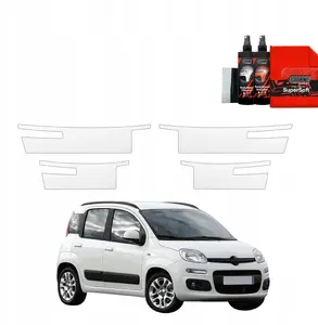 Aizsargplēve uz sliekšņiem GrizzGlass BodyShield Fiat Panda 3 Hatchback 5D (2011–2016) komplekts 4‑1