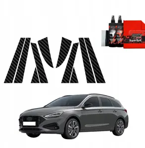 GrizzGlass oglekļa imitācijas plēve uz statnēm BodyShield Hyundai i30 Wagon (2020–2025) 10‑in‑1