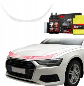 Aizsargplēve GrizzGlass BodyShield priekš Audi A6 C8 Sedan (2018–2023) — priekšējā bampera un motora pārsega aizsardzība