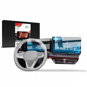 Screen protection film GrizzGlass CarDisplay for Volkswagen T‑Roc 2 12.9" (2025–2026) ceramic [2in1]