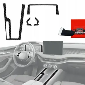 Interior protective film GrizzGlass PianoSkin Matte for Skoda Superb 4 (2024–2025) 4-in-1 set