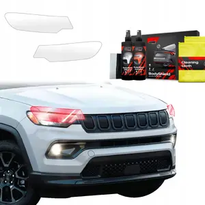 Protective Headlight Film GrizzGlass BodyShield for Jeep Compass (2020–2024) 2-in-1