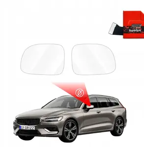 Mazu lietus aizsargplēve spoguļiem GrizzGlass ZeroDrop priekš Volvo V60 (2018–2023) — GrizzGlass