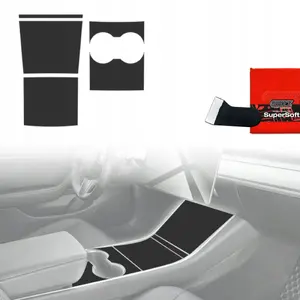 Interior protective film GrizzGlass PianoSkin Matte for Tesla Model 3 (2017–2020) 4-in-1 set