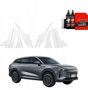 Protective Film GrizzGlass BodyShield for OMODA 9 Super Hybrid (2025) — set for door pillars, 14-in-1