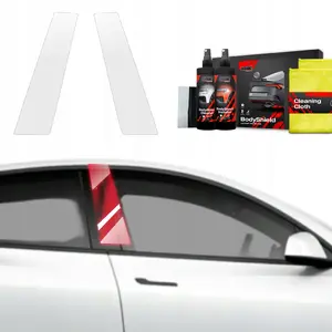 Protective pillar film GrizzGlass BodyShield for Tesla Model Y (2020–2024) 2-in-1 set