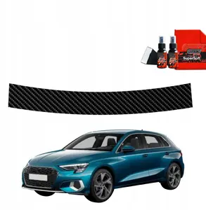 Bagāžnieka sliekšņa aizsargvāks GrizzGlass BodyShield priekš Audi A3 8Y Sportback (2020–2023) — oglekļa imitācija