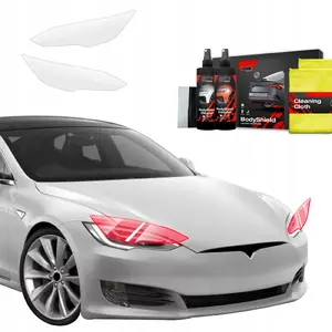 Protective headlight film GrizzGlass BodyShield for Tesla Model S (2023–2025) 2-in-1