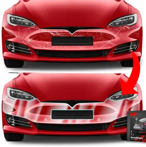 Aizsargplēve bamperim GrizzGlass BodyShield priekš Škoda Karoq (2022–2025) 2‑1