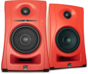 Audio-Technica LP-UNF-R pair of red multimedia monitor speakers with Bluetooth