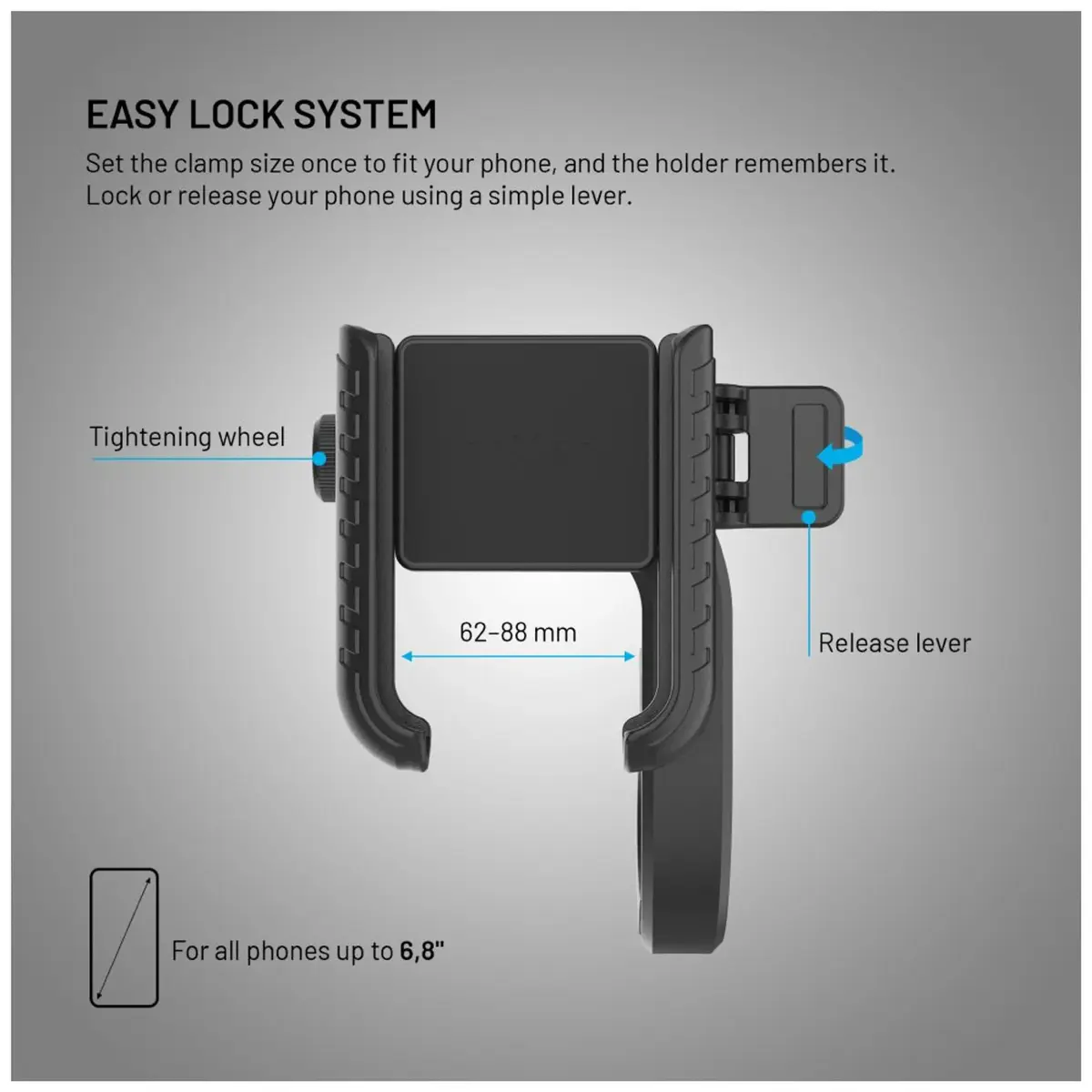 FIXED Bikee Plus Vista bicycle phone holder Photo 3