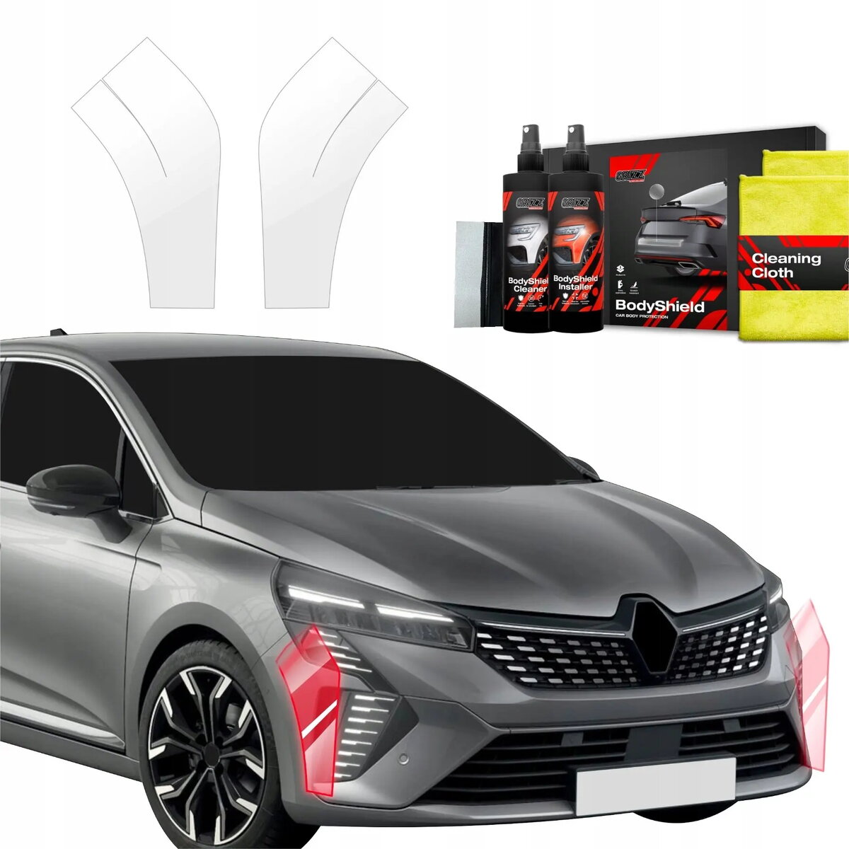Aizsargplēve priekš bampera GrizzGlass BodyShield Renault