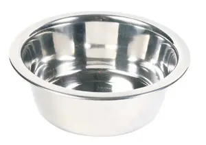 Trixie stainless steel pet feeding bowl 15 cm for dogs and cats TX-24842