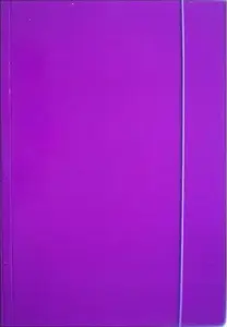 Folder with elastic band Ziemia Obiecana A4 glossy purple – document folder, model 508516